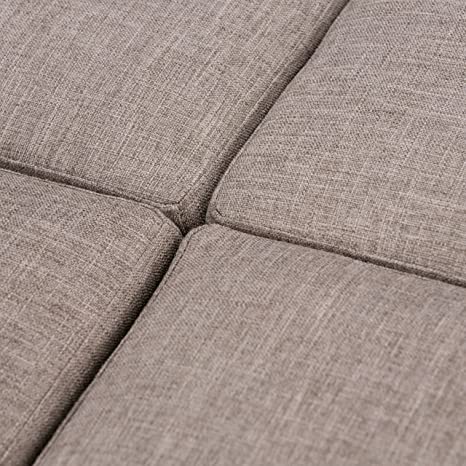 Wooden Frame Leatherette Ottoman with Storage -