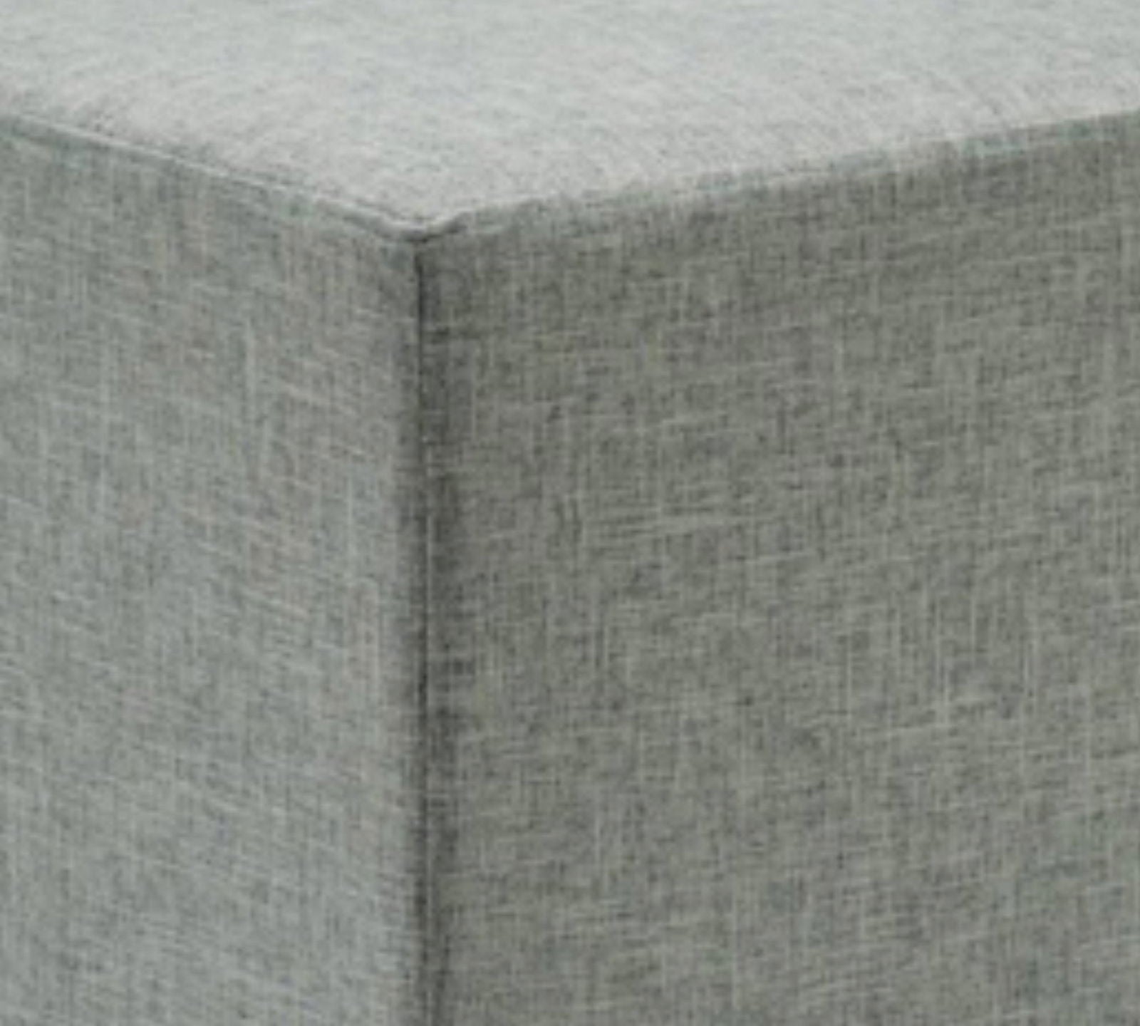 Wooden Frame Wheels Base Fully Cushioned Cotton Fabric Pouffe -