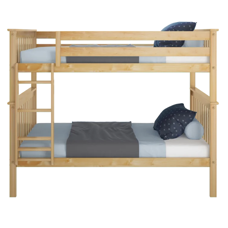 Wooden Kids Bunk Bed With No Storage -