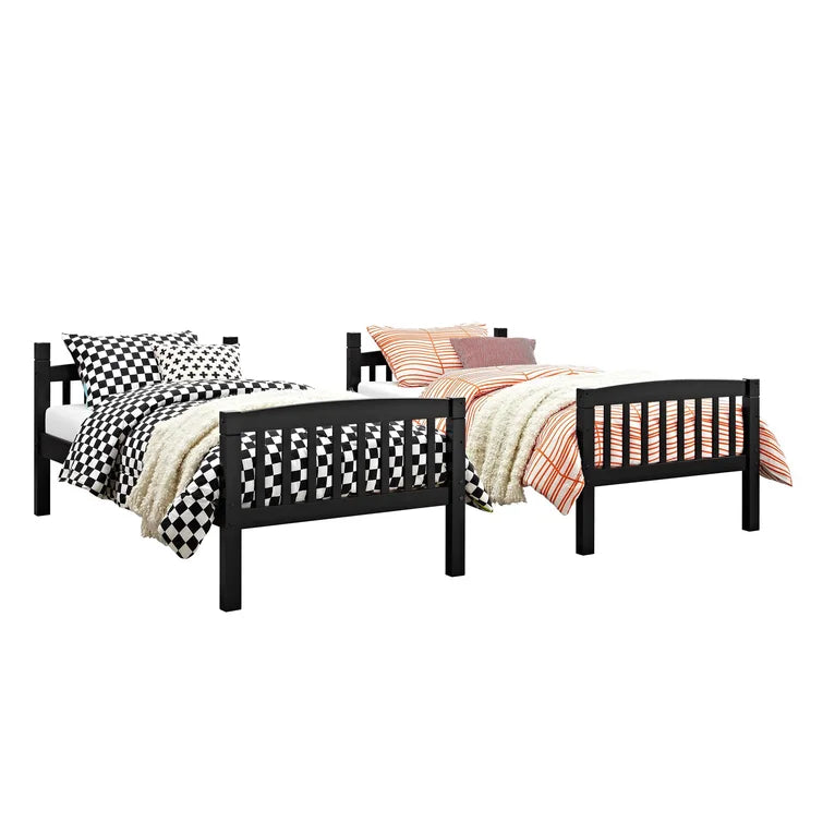 Wooden Kids Bunk Bed with No Storage -