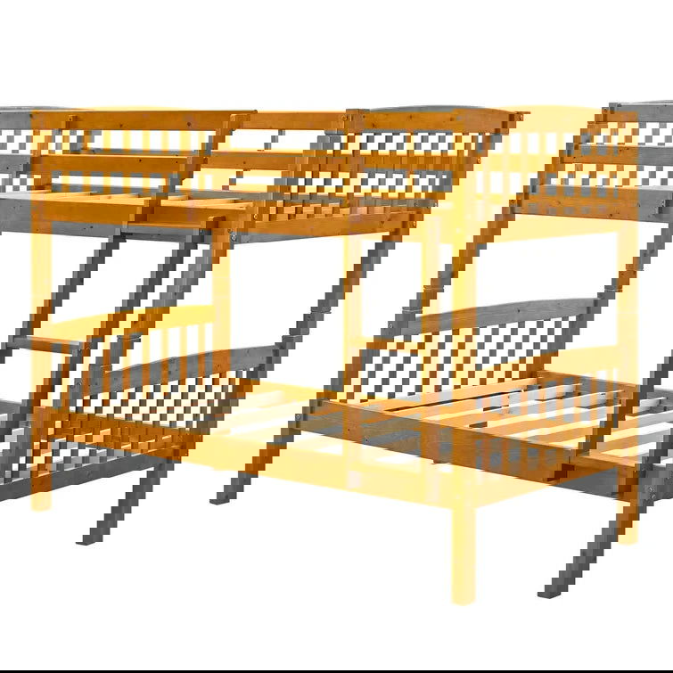 Wooden Kids Bunk Bed with No Storage -