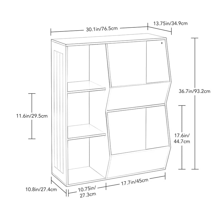 Wooden Kids Storage Toy Organizer -