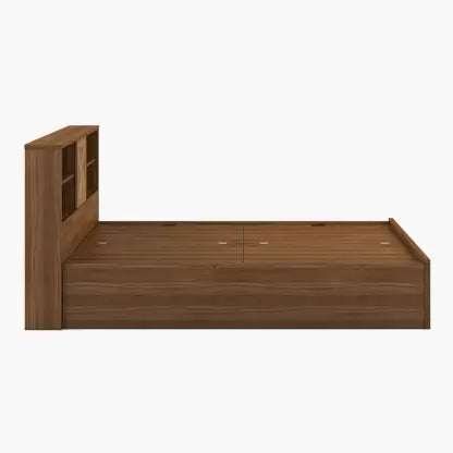 Wooden King Size Bed With Storage in Melamine Finish -