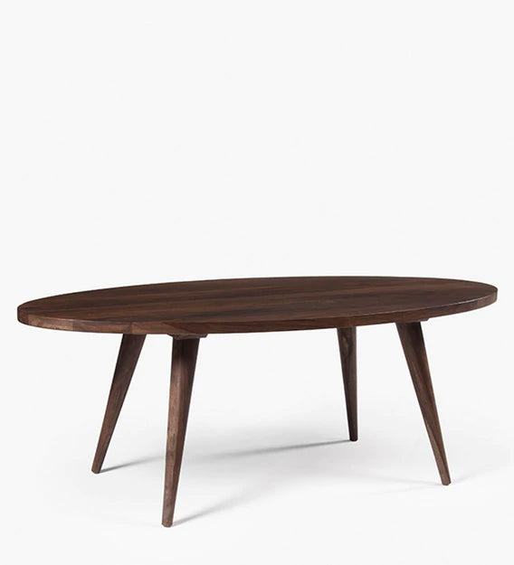Wooden Legs Base Coffee Center Table - Brown -