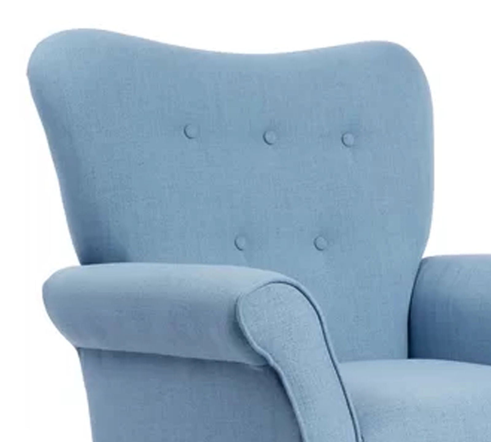Wooden Legs Velvet Lounge Arm Chair -