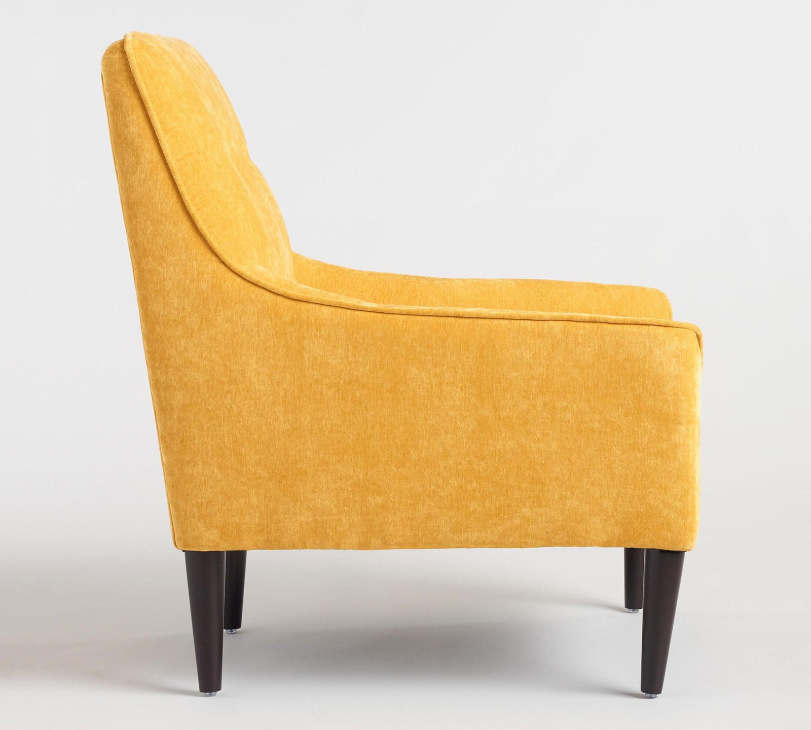 Wooden Lounge Chair with Cushioned Fabric -