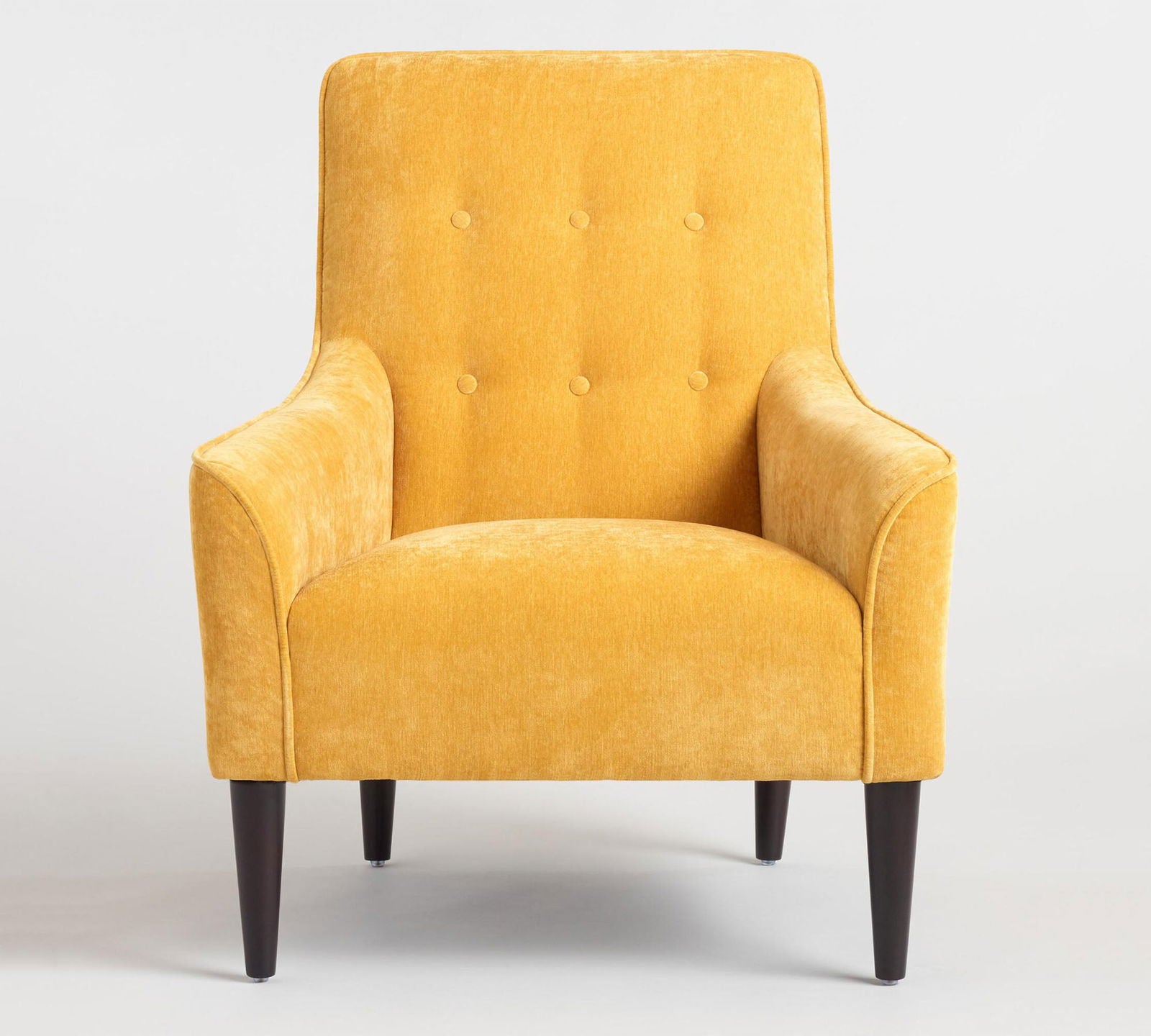 Wooden Lounge Chair with Cushioned Fabric -