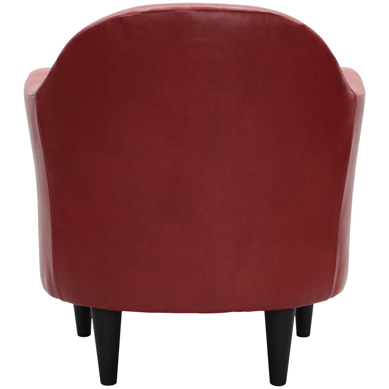 Wooden Lounge Chair with Cushioned Leatherette -
