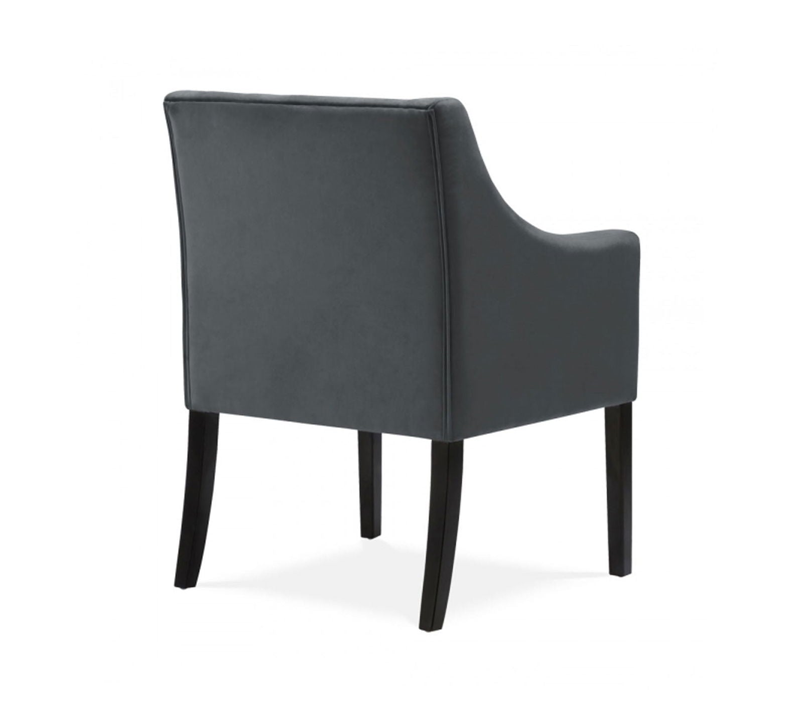 Wooden Lounge Chair with Wooden Legs Cushioned Suede Velvet Fabric -