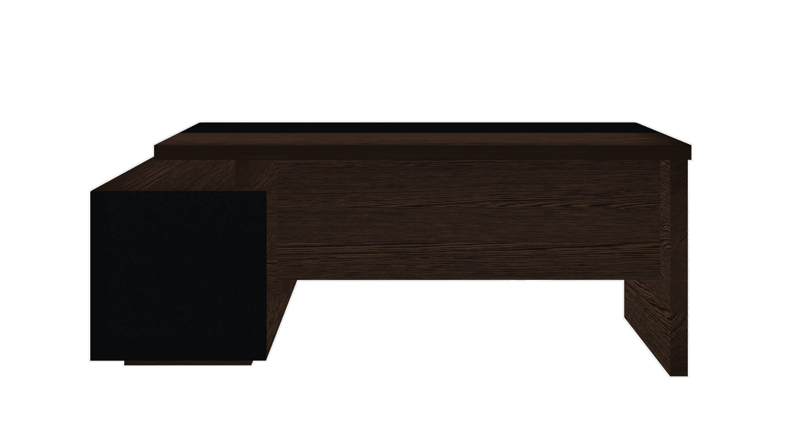 Wooden Office Executive Table L-Shape in Particle Board -