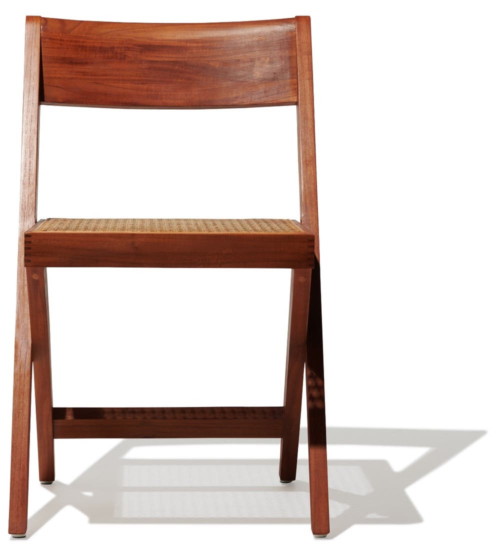 Wooden Outdoor Chair Single Seater in Cane & Wicker