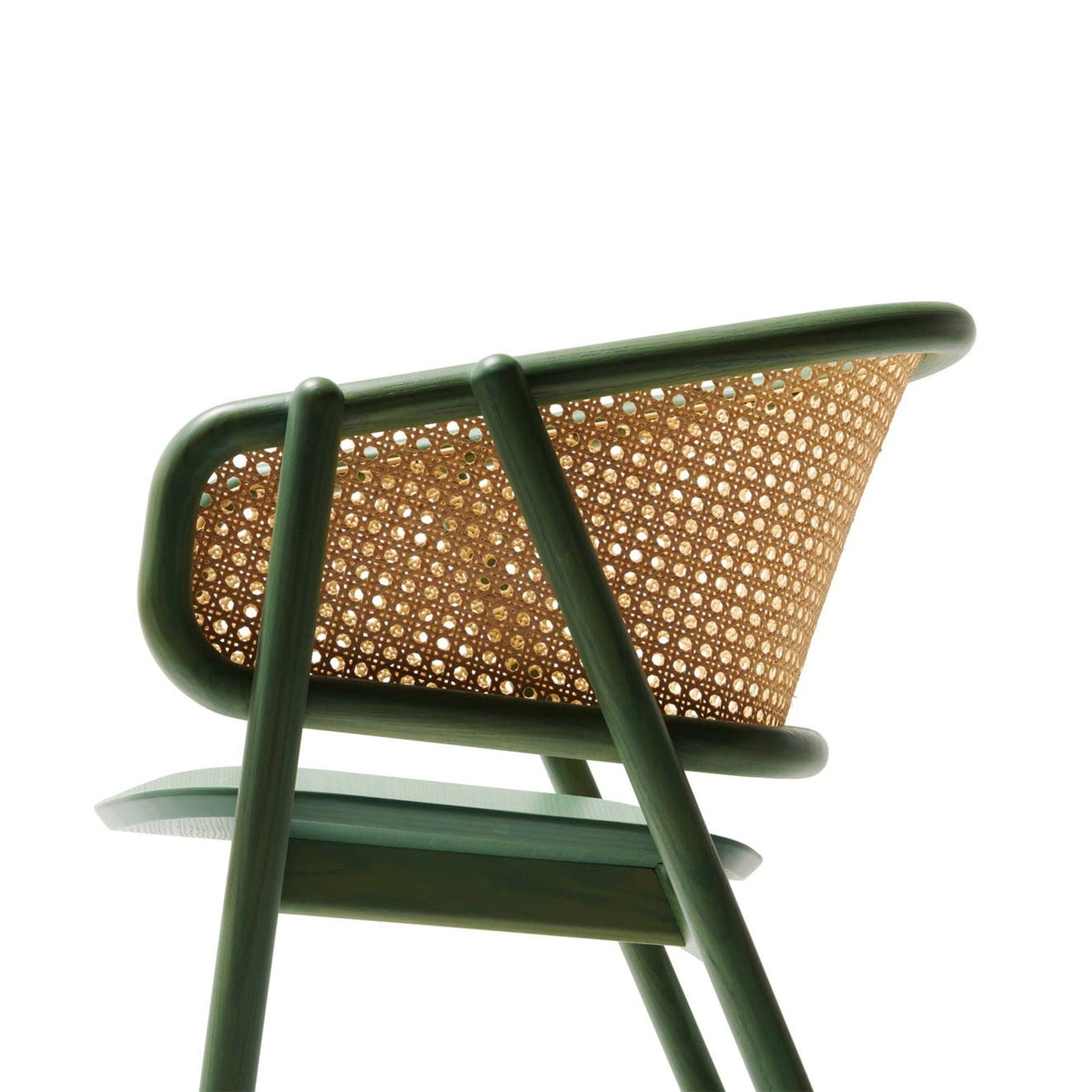 Wooden Outdoor Chairs Single Seater in Cane & Wicker -