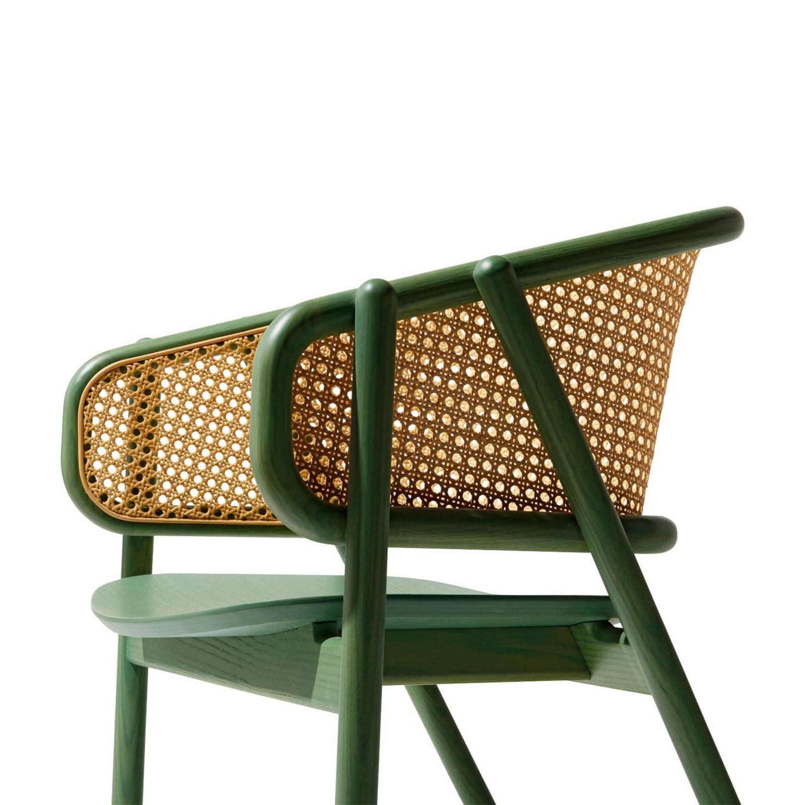 Wooden Outdoor Chairs Single Seater in Cane & Wicker -