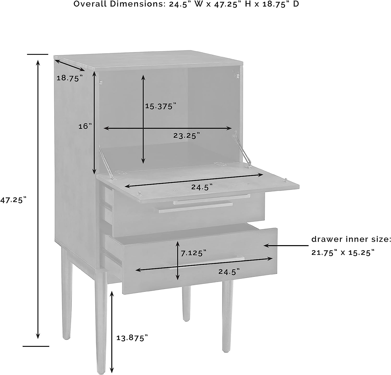 Wooden Side Bar Cabinet -