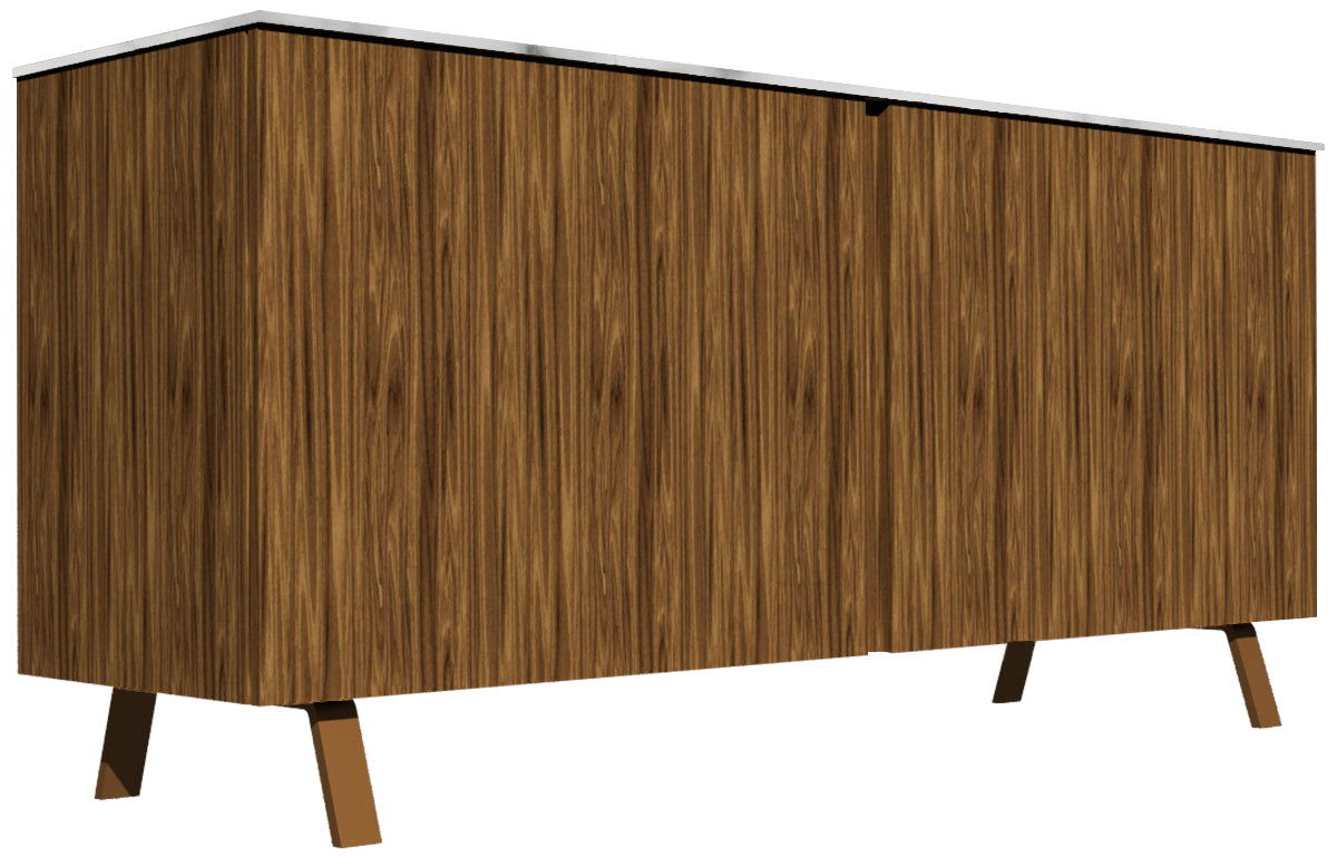 Wooden Storage Cabinet with Metal Legs Base -