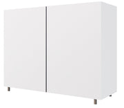 Wooden Storage in Laminated Board with Metal Leg Base -