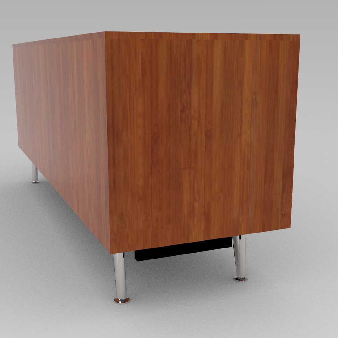 Wooden Storage with Metal Leg Base -