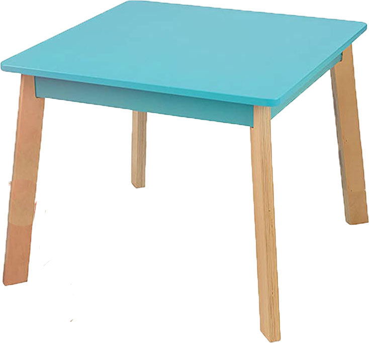 Wooden Top 1 Table with 2 Colourful Kids Chair -