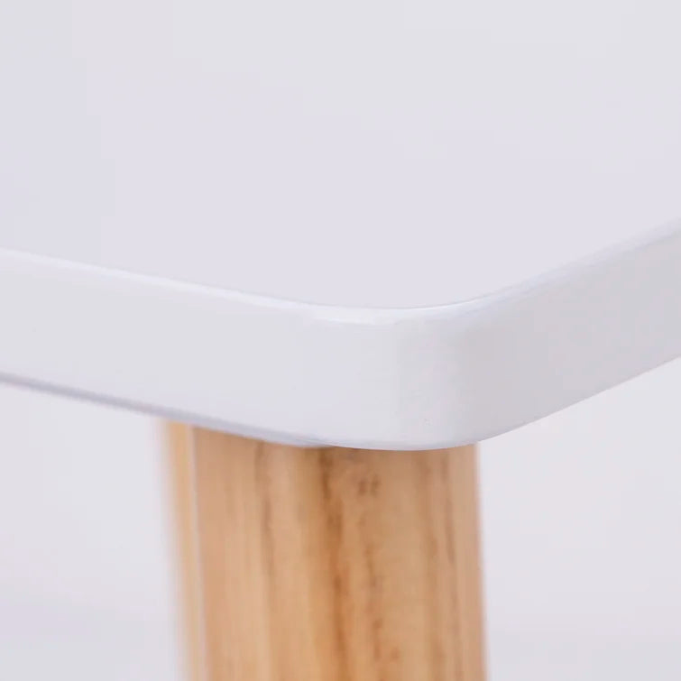 Wooden Top 1 Table with 2 Colourful Kids Chair -
