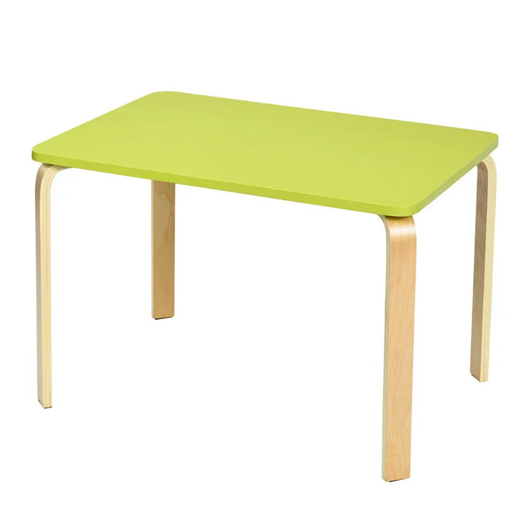 Wooden Top 1 Table with 2 Colourful Kids Chair -