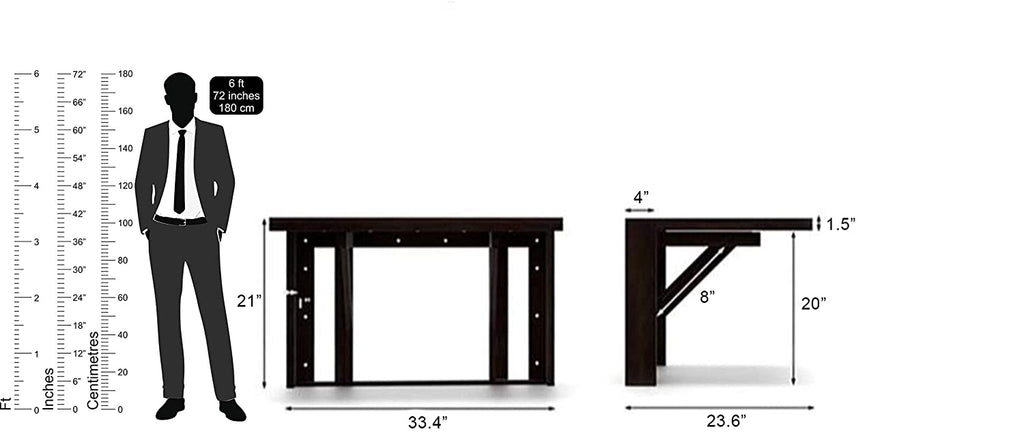 Wooden Top & Base Study Table