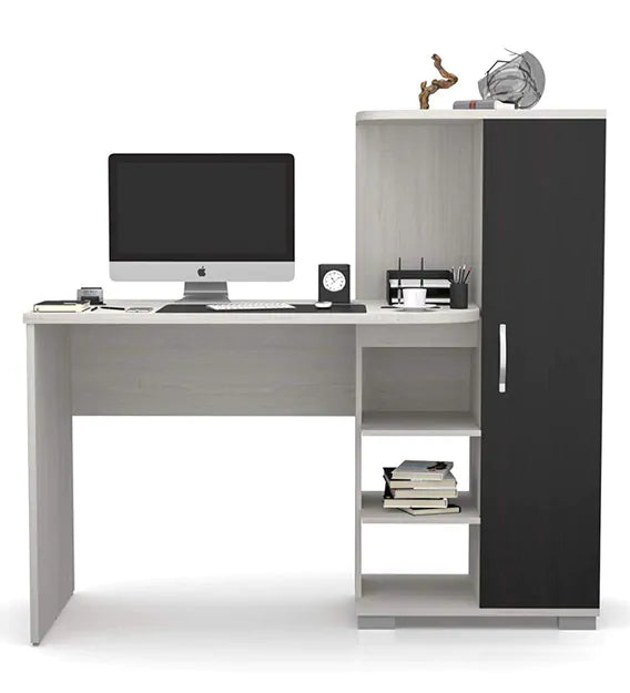 Wooden Top & Base Study Table with Wardrobe -
