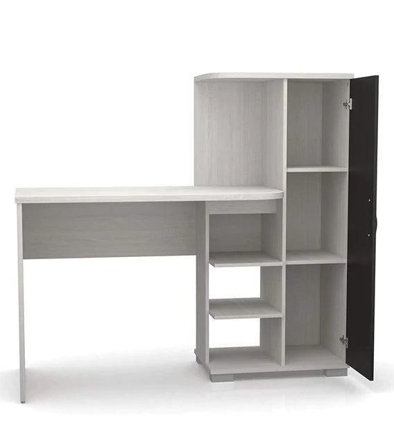 Wooden Top & Base Study Table with Wardrobe -