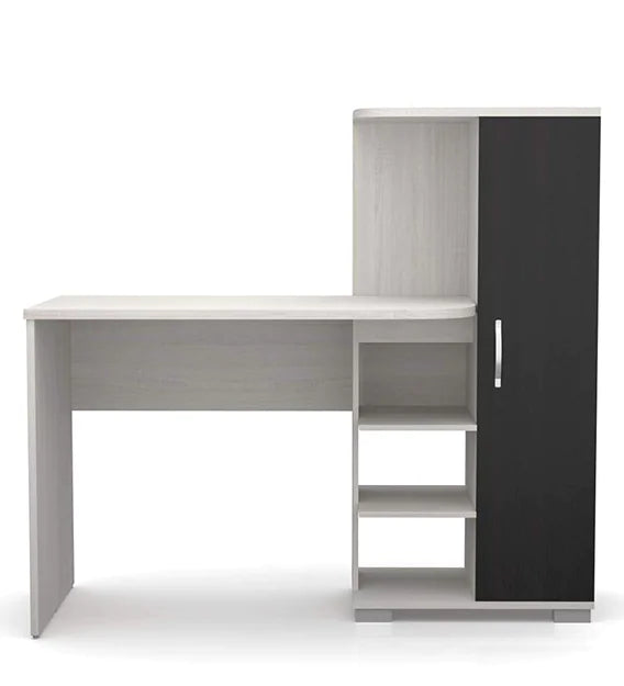 Wooden Top & Base Study Table with Wardrobe -