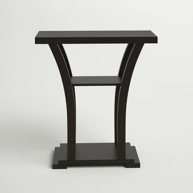Wooden Top Console Table with Wooden Base -