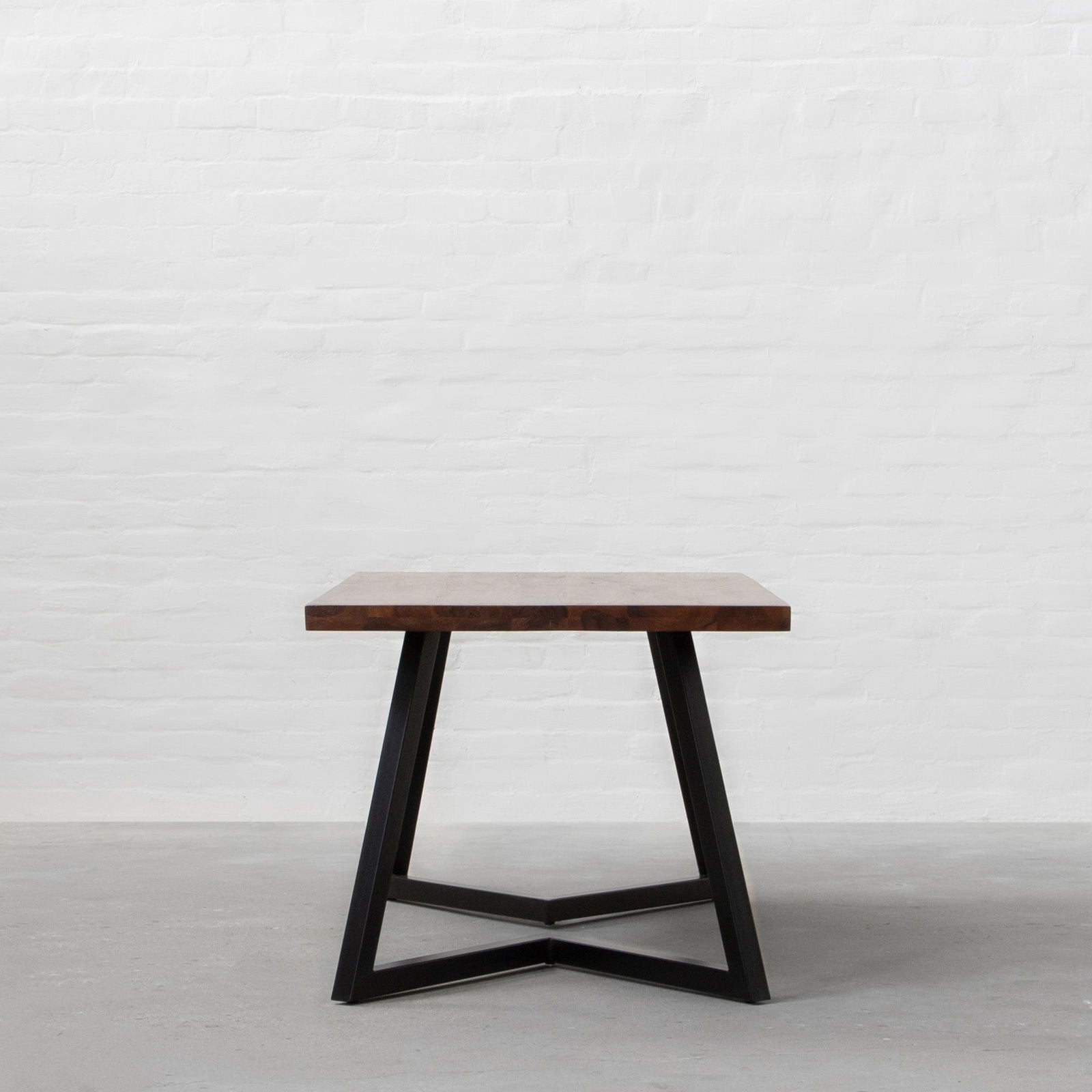 Wooden Top Dining Table with Metal MS Frame Base -