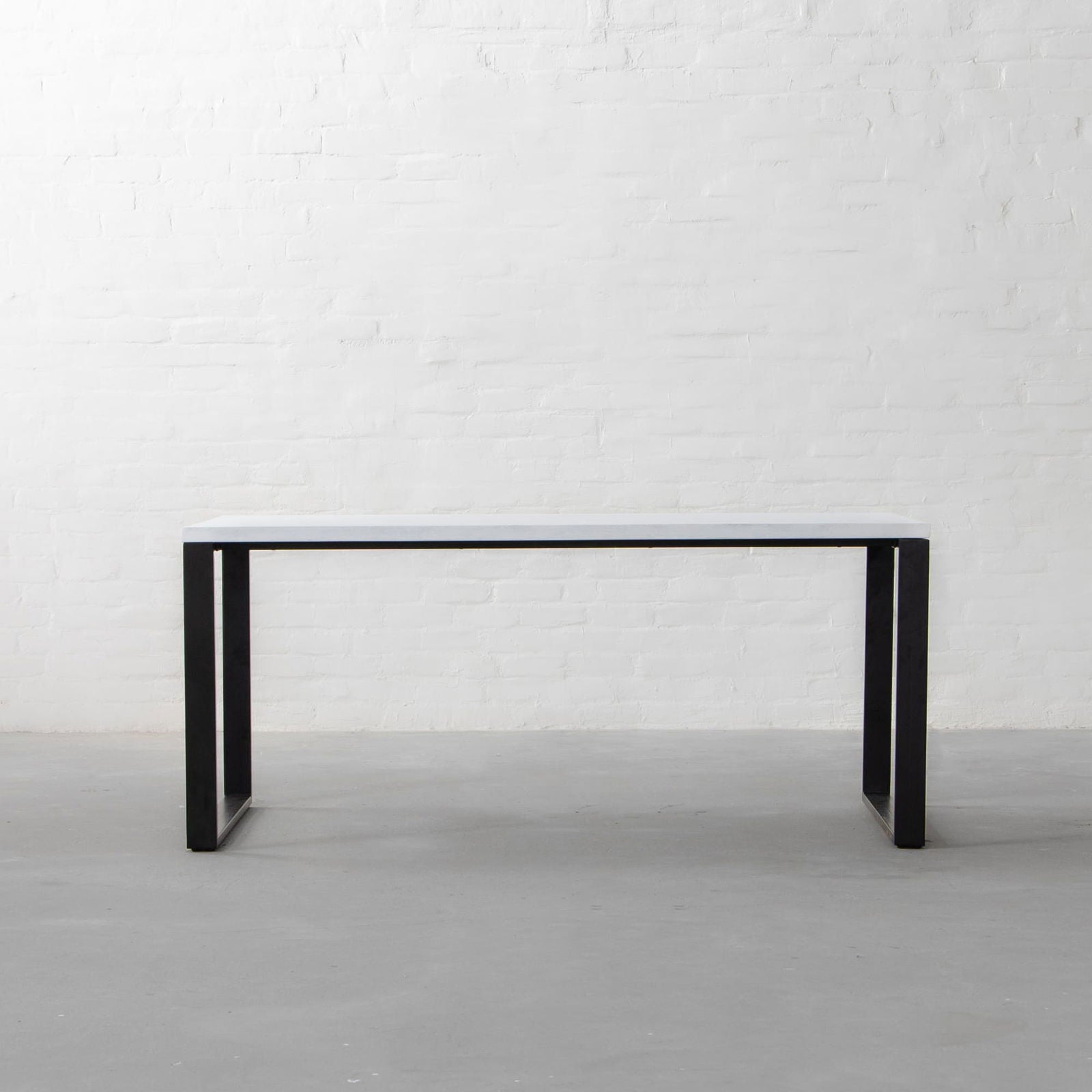 Wooden Top Dining Table with Metal MS Frame Base -