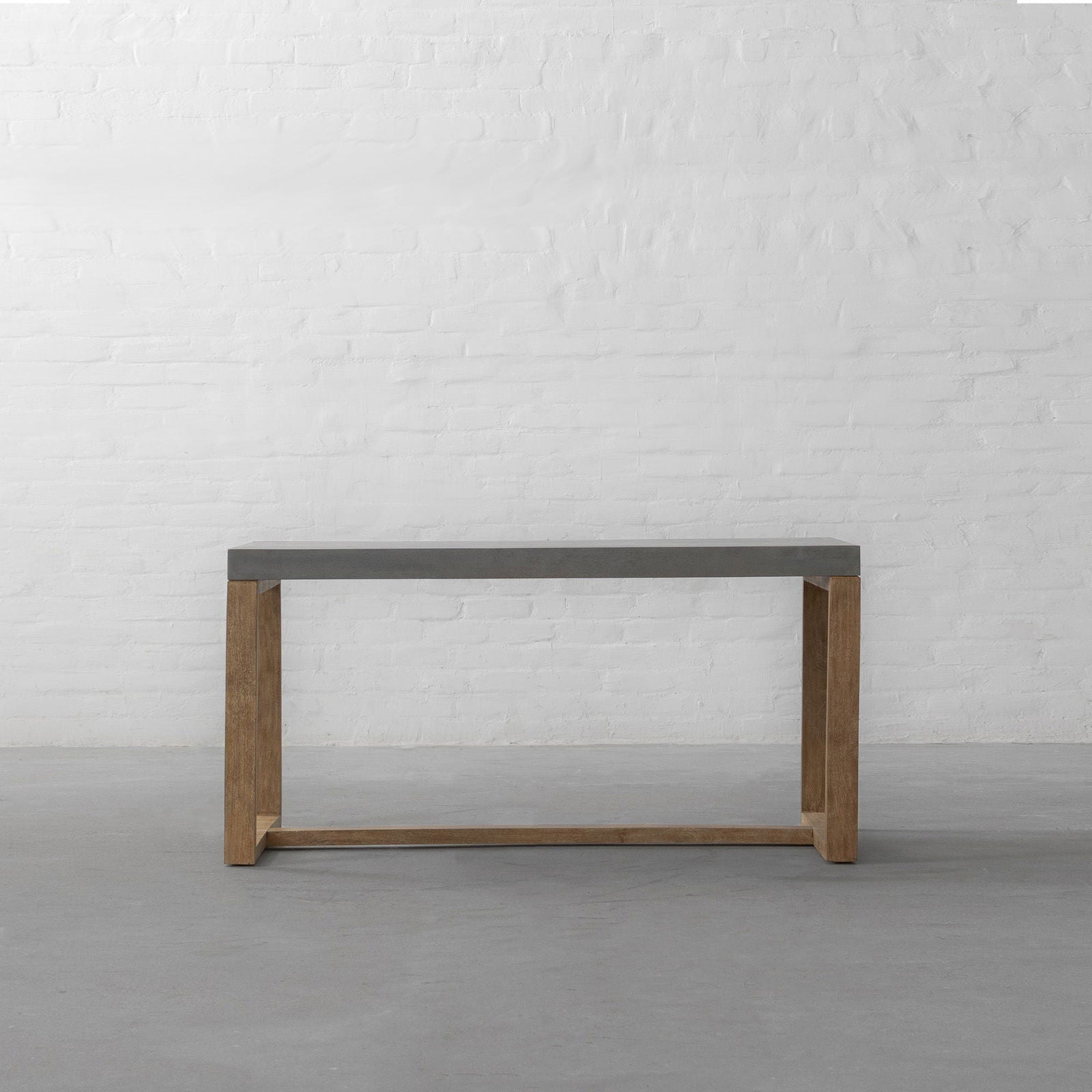 Wooden Top Dining Table with Wooden Frame Base -