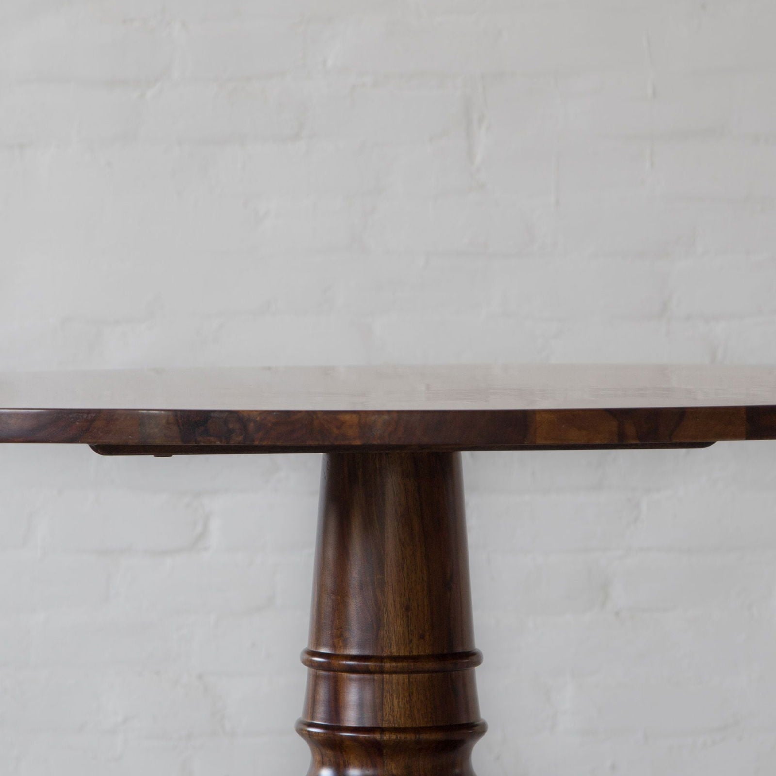 Wooden Top Dining Table with Wooden Frame Base -