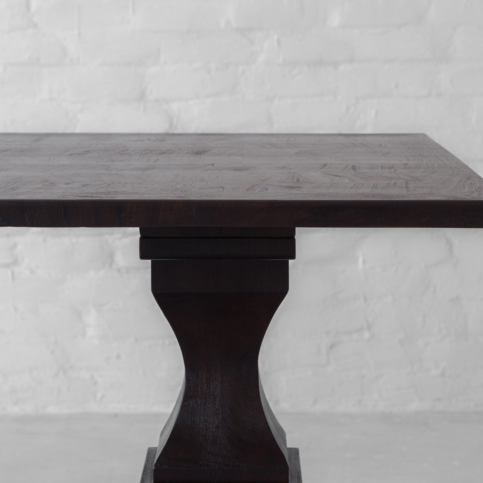 Wooden Top Dining Table with Wooden Frame Base -