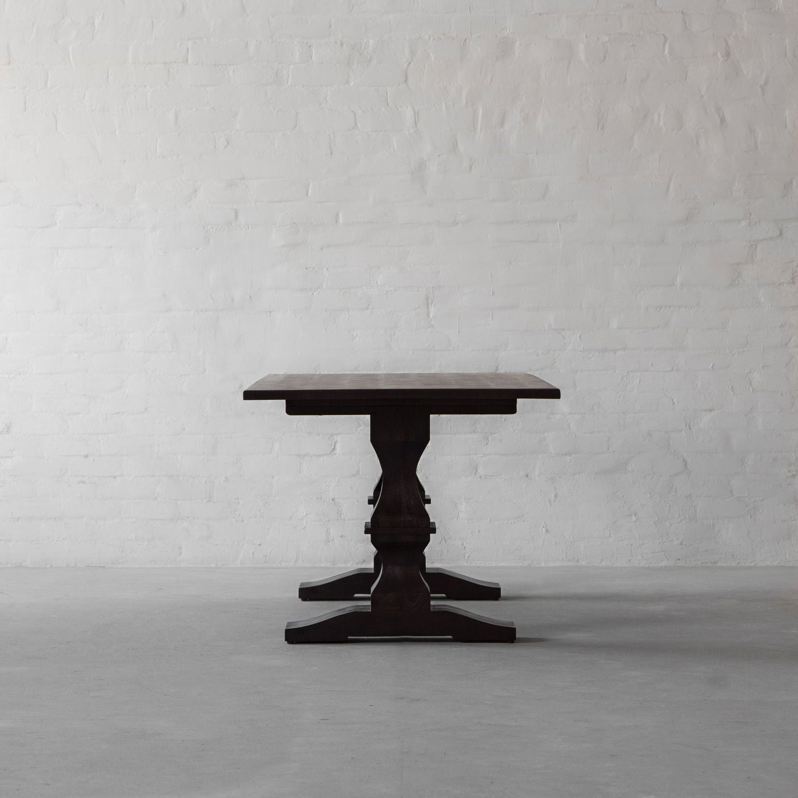 Wooden Top Dining Table with Wooden Frame Base -
