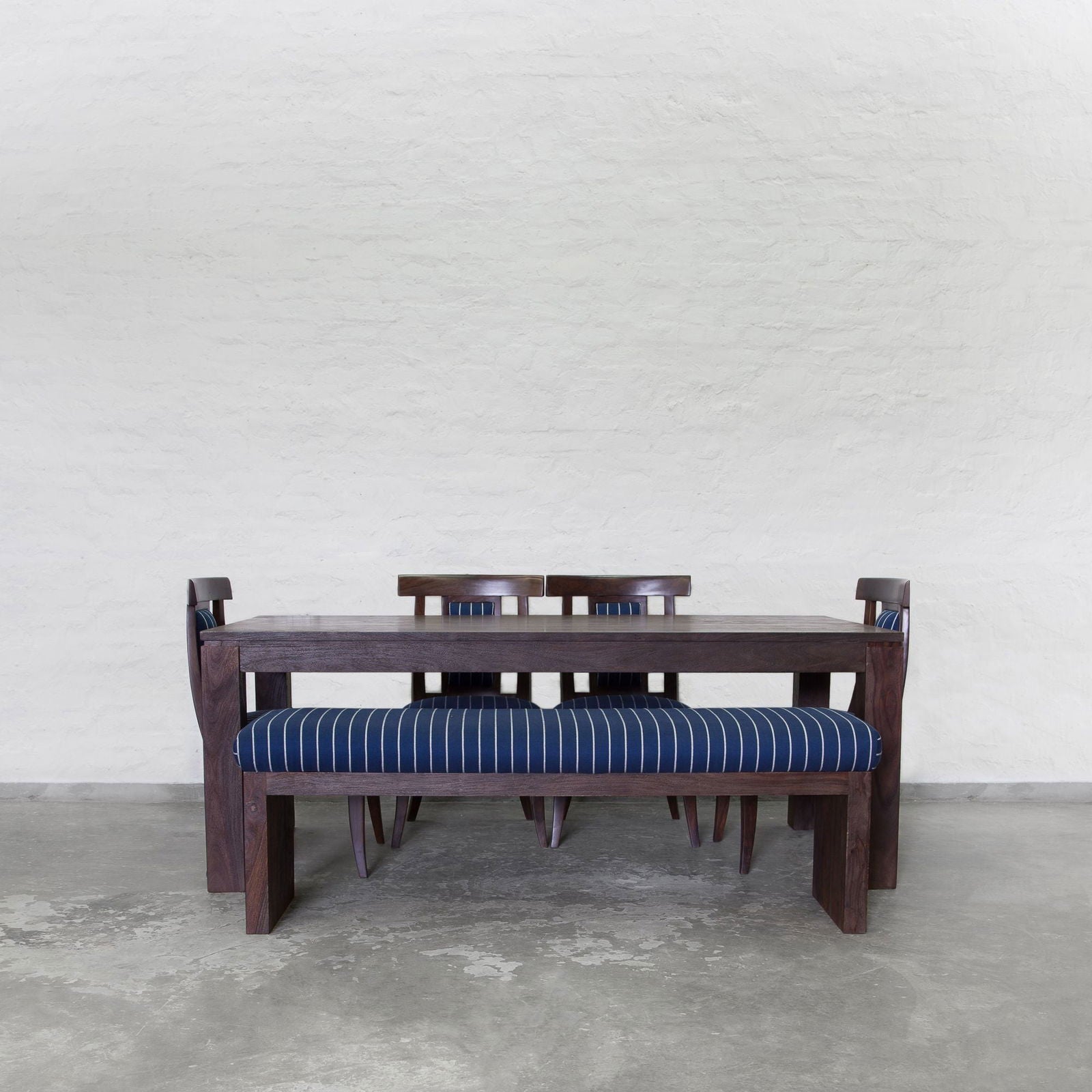 Wooden Top Dining Table with Wooden Frame Base -
