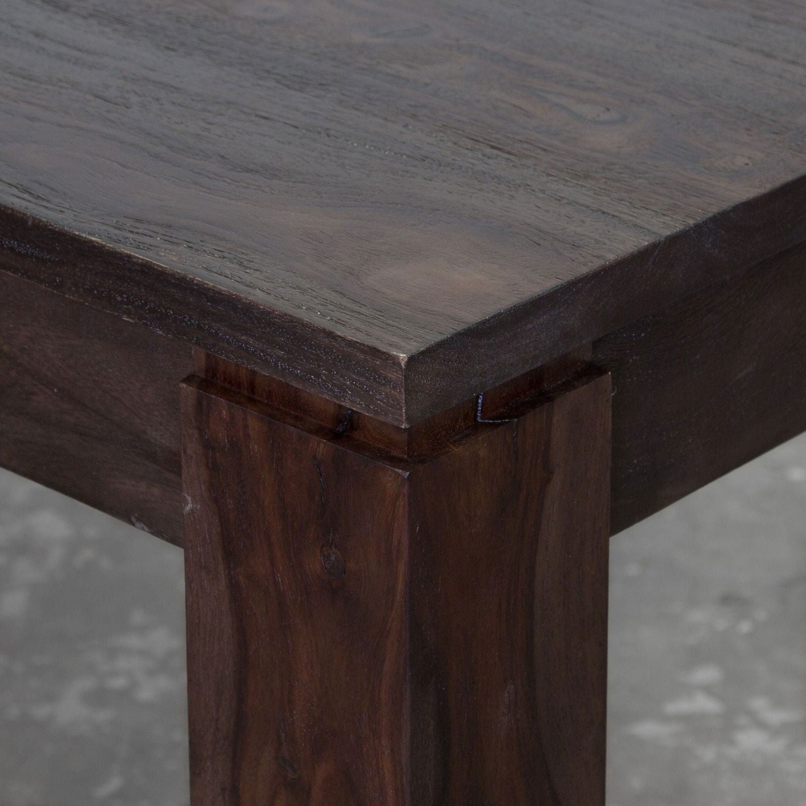 Wooden Top Dining Table with Wooden Frame Base -
