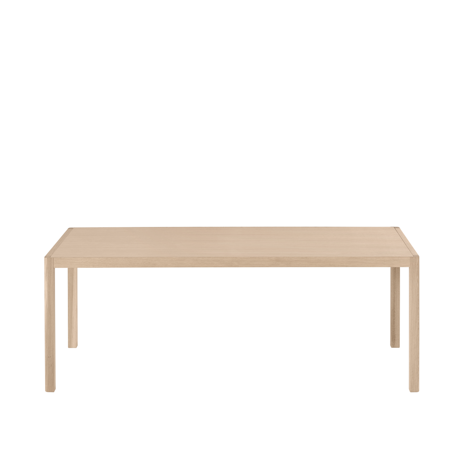 Wooden Top Dining Table with Wooden Frame Base -