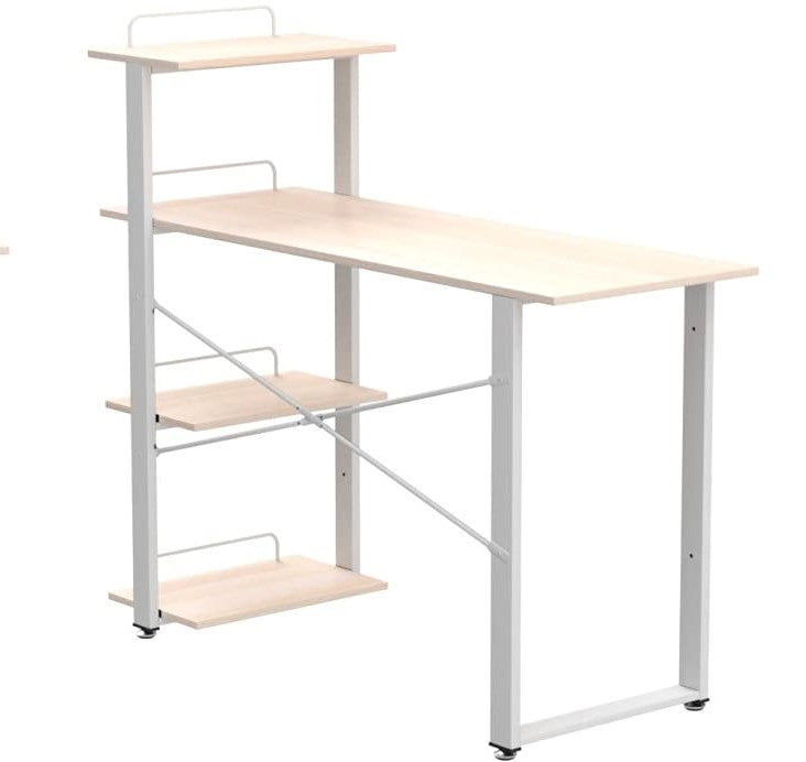 Wooden Top & Metal Base Study Table -