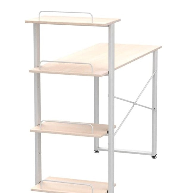 Wooden Top & Metal Base Study Table -