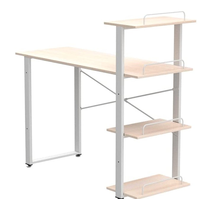 Wooden Top & Metal Base Study Table -