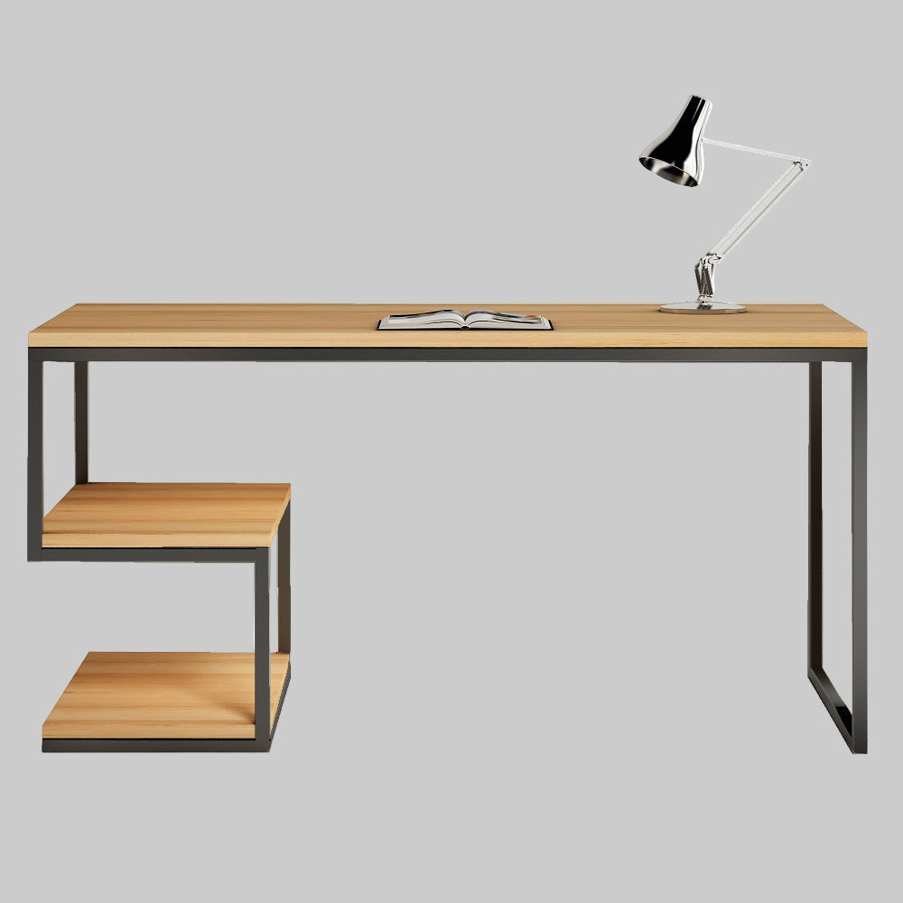 Wooden Top & Metal Base Study Table