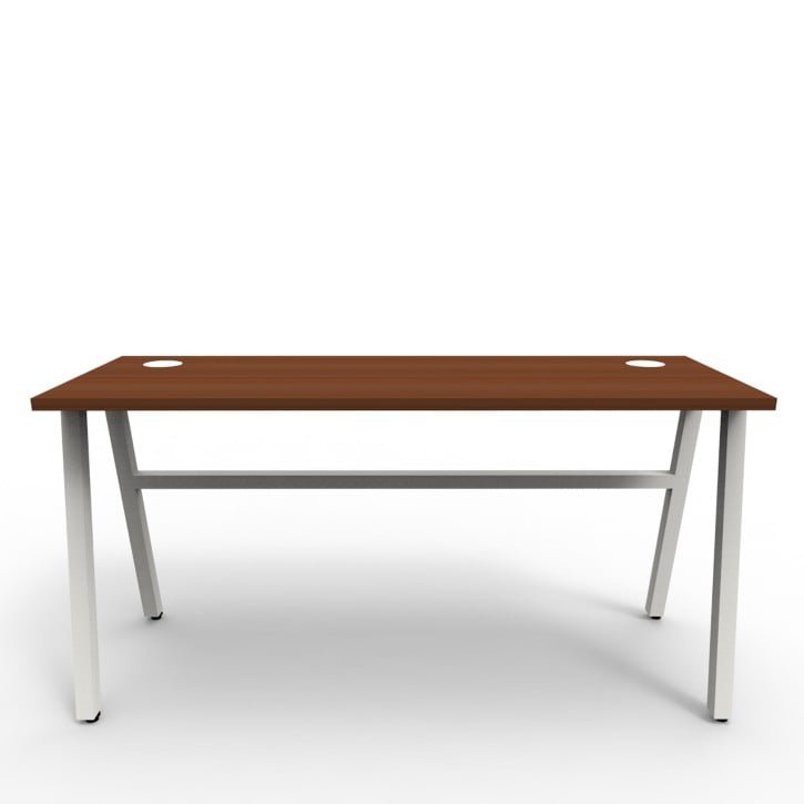 Wooden Top & Metal Base Study Table -