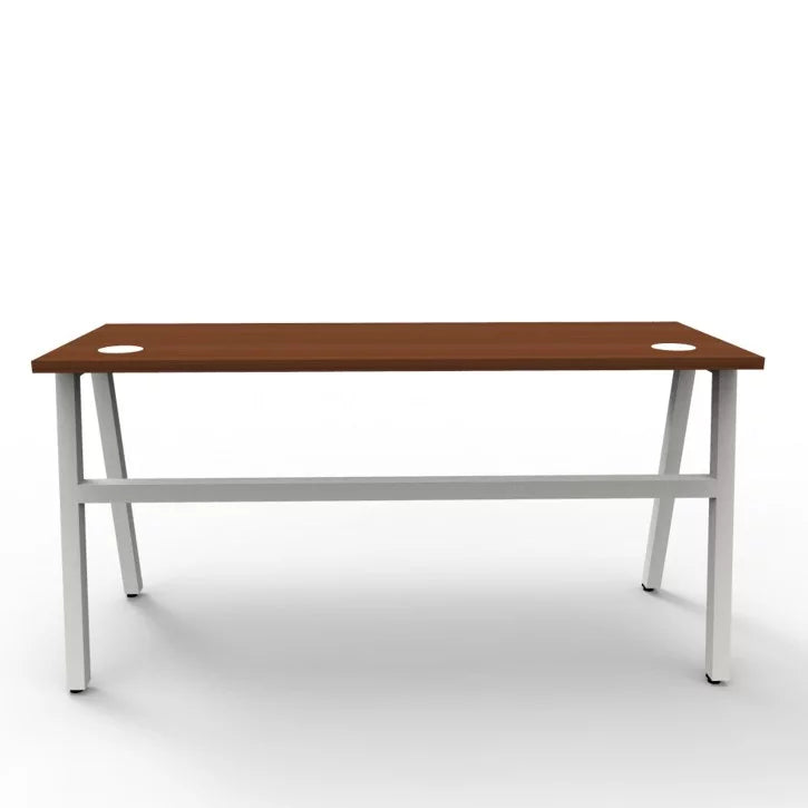 Wooden Top & Metal Base Study Table -