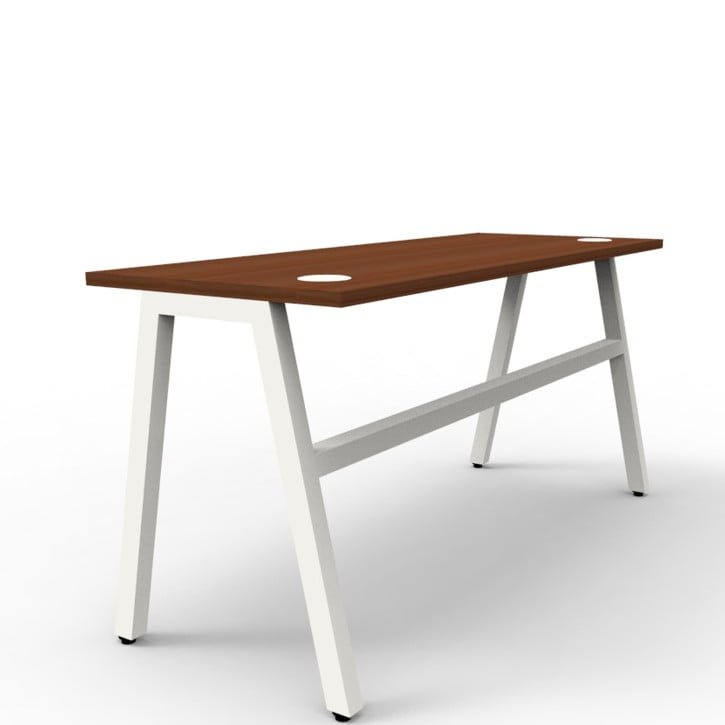 Wooden Top & Metal Base Study Table -