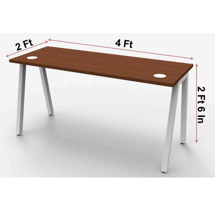 Wooden Top & Metal Base Study Table – Lakdi.com - Furniture & Interiors Co.