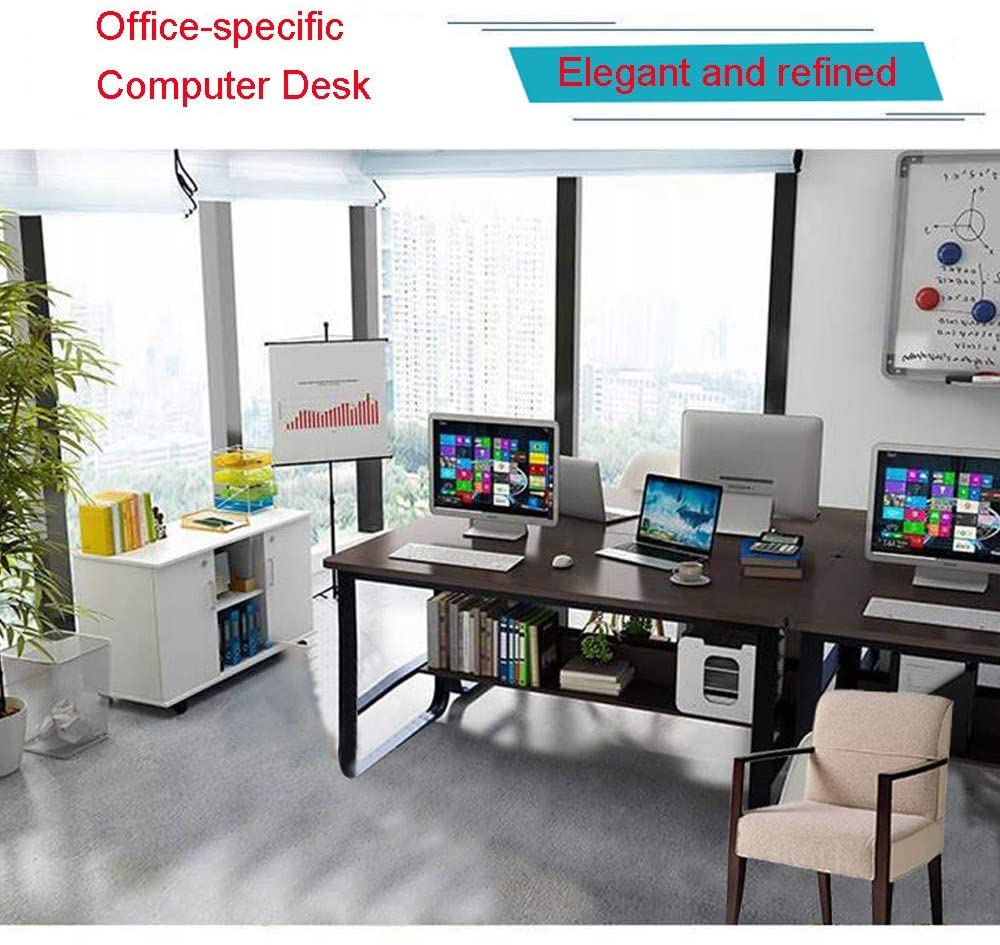 Wooden Top & Metal Base Study Table -