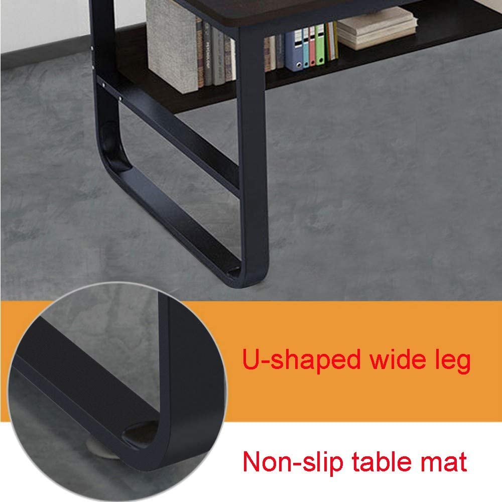 Wooden Top & Metal Base Study Table -