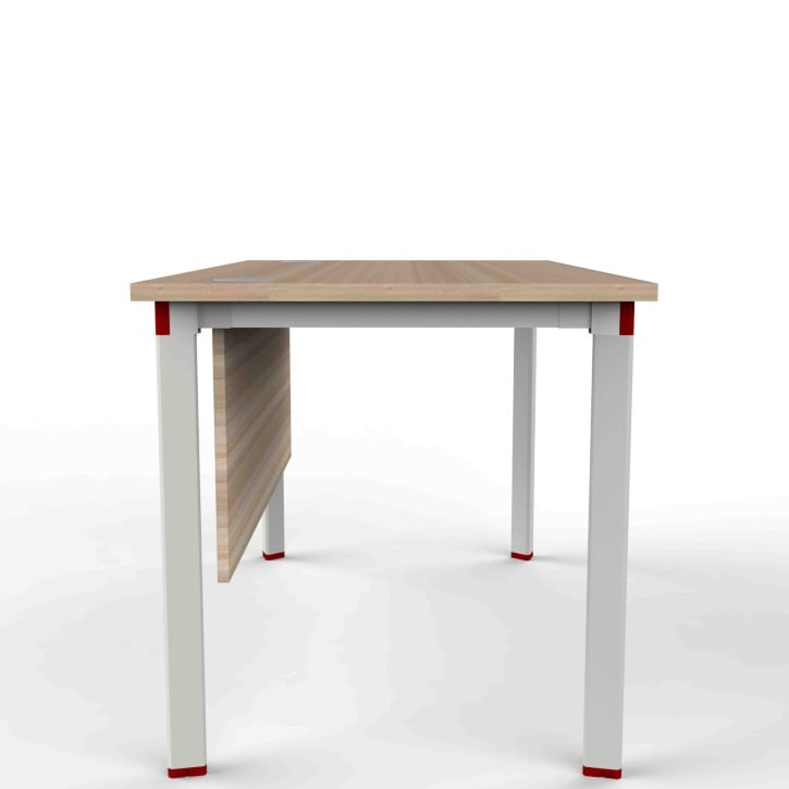 Wooden Top & Metal Base Study Table -
