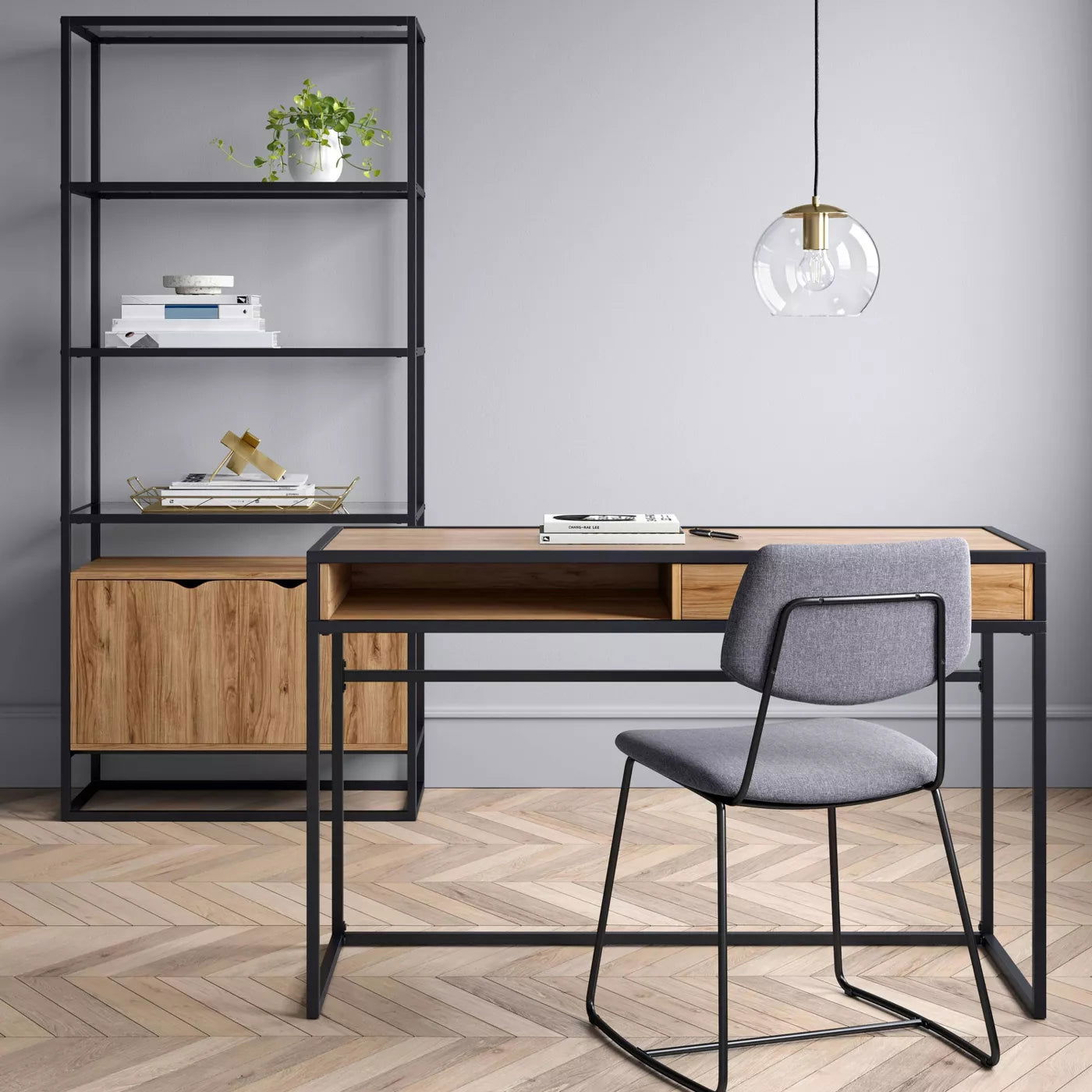 Wooden Top & Metal Base Study Table – Lakdi.com - Furniture & Interiors Co.